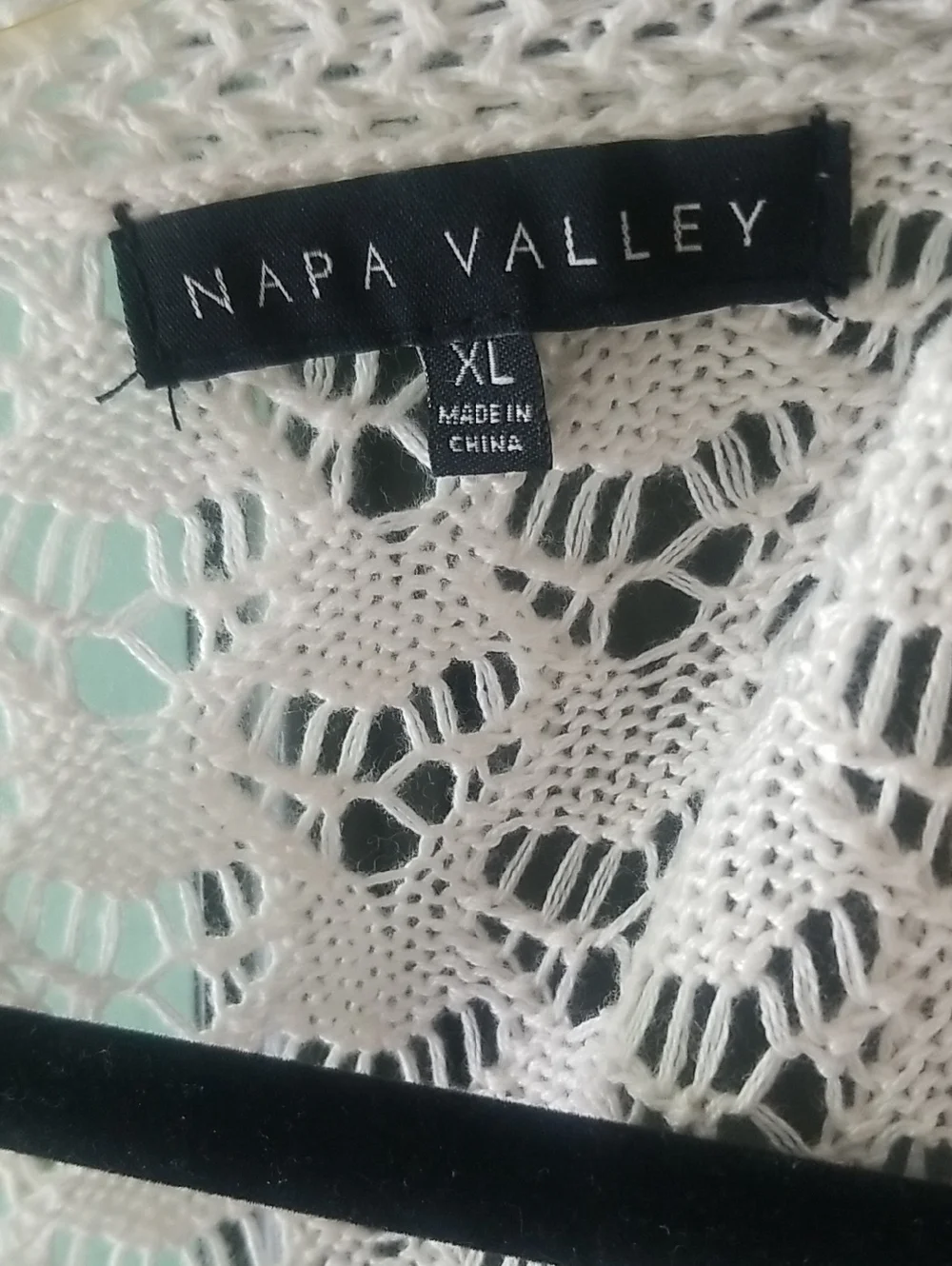 Lightweight Cream Open-Front Lace Cardigan - Picture 3 of 5